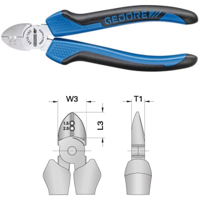 Gedore 8315-160 JC Electricians' side cutter 160 mm