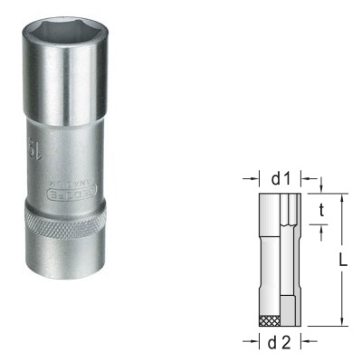 Gedore 19 L 10 Dopsleutel 1/2" lang 6-kant 10 mm