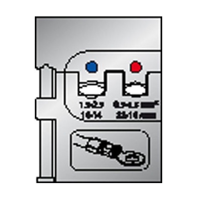 Gedore 8140-02 Modul-Einsatz fr isolierte Kabelschuhe 0,5-1,5/1,5-2,5