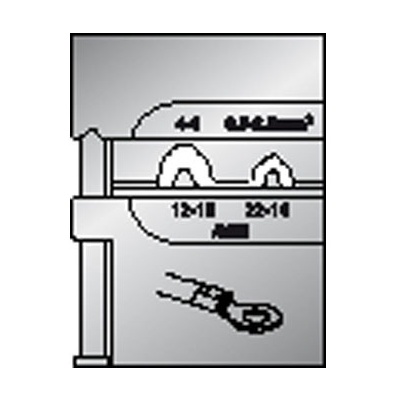 Gedore 8140-05 Modul-Einsatz fr unisolierte Kabelschuhe 0,5-2,5/4-6