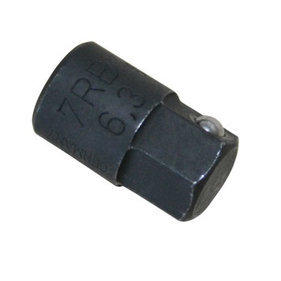 Gedore 7 RB-6,3 Adapter voor 1/4" bits met 10 mm zeskant tbv 7 R 10 / 7 UR 10