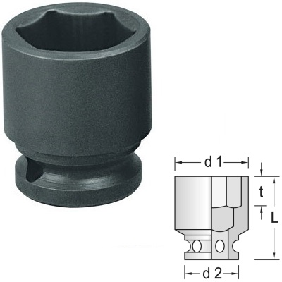 Gedore K 19 1.5/16AF Slagmoerdopsleutel 1/2" 1.5/16"