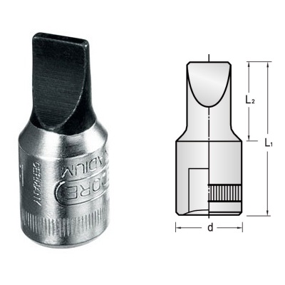 Gedore IS 20 4x0,8 Screwdriver bit socket 1/4" 4x0.8 mm