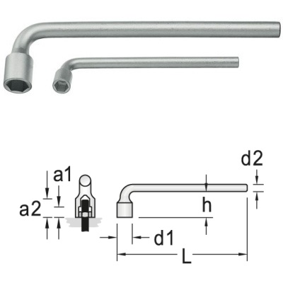 Gedore 25 10 Socket wrench hexagon 10 mm