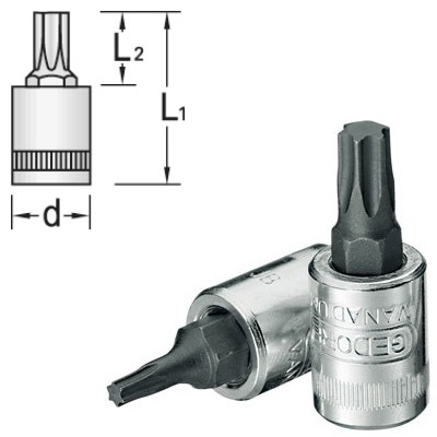 Gedore ITX 20 T8 Schraubendrehereinsatz 1/4" Innen-Torx T8