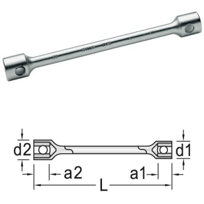 Gedore 27 24x27 Wheel socket wrench hex 24x27 mm