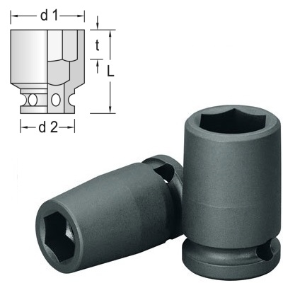 Gedore K 30 9 Kraftschraubereinsatz 3/8" 6-kant 9 mm