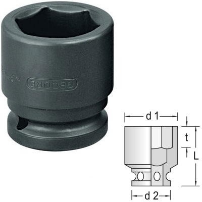 Gedore K 32 7/8AF Impact socket 3/4" 7/8"