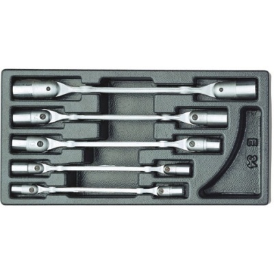 Gedore 1500 ES-34 Swivel head wrench set in 1/3 ES module