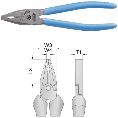 Gedore 8250-225 TL Power combination pliers 225 mm