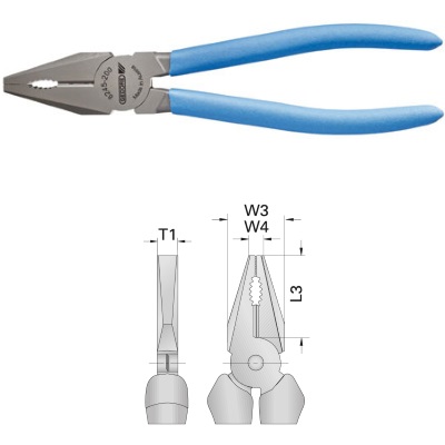 Gedore 8245-160 TL Combination pliers 160 mm