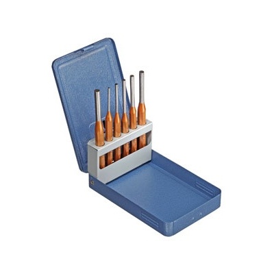 Gedore 116 D Pin punch set 6 pcs in metal case