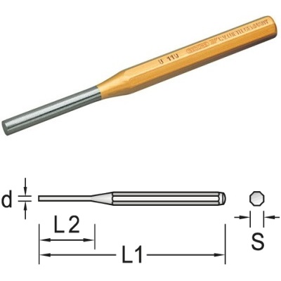 Gedore 119-1,5 Pin punch 1,5 mm