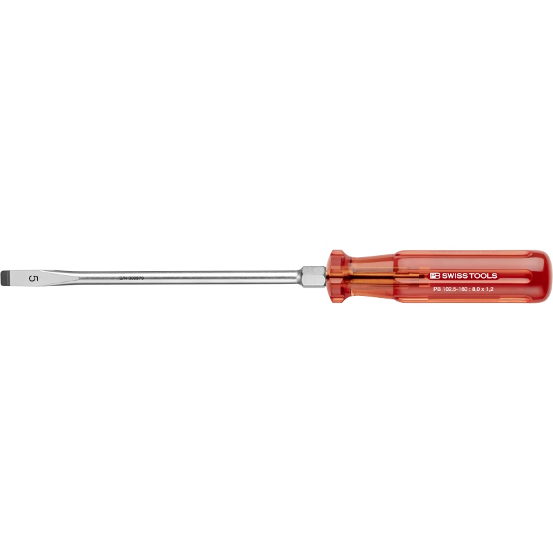 PB Swiss Tools 102.5-160 Classic schroevendraaier met zeskant, zaagsnede, maat 5