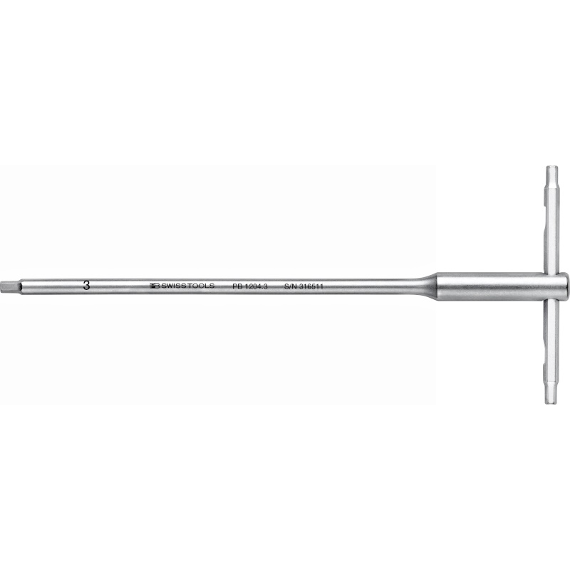 PB Swiss Tools 1204.3 Schroevendraaier met T-greep, Inbus, 3 mm