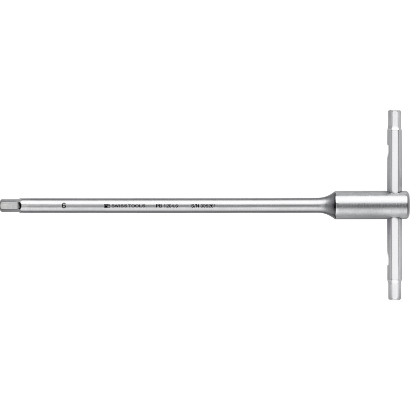 PB Swiss Tools 1204.6 Schroevendraaier met T-greep, Inbus, 6 mm