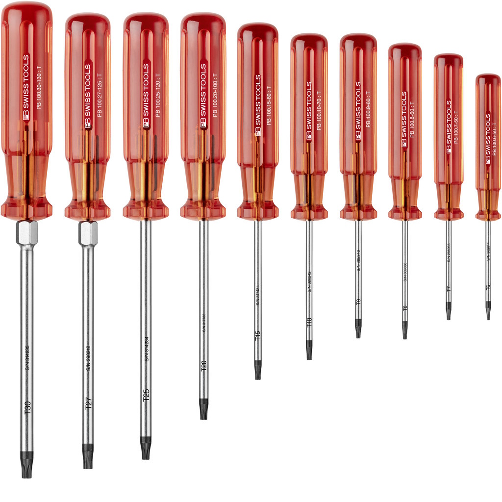 PB Swiss Tools 1402 Classic schroevendraaierset Torx, 10-delig