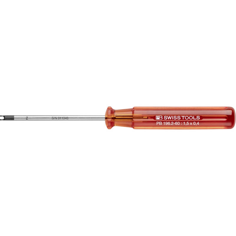 PB Swiss Tools 196.2-60 Schroevendraaier Classic voor ronde moeren maat 2