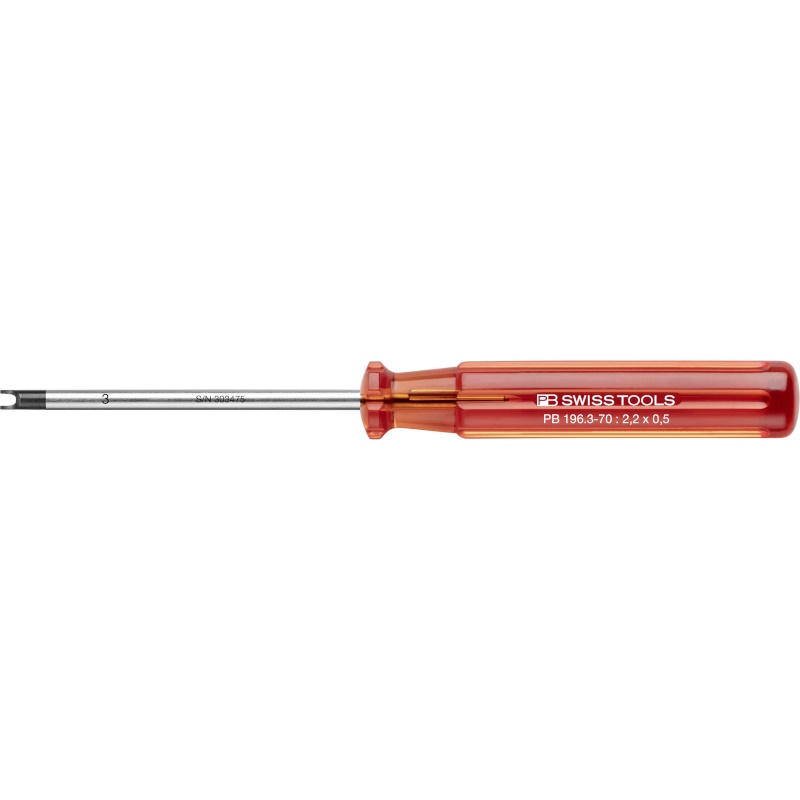 PB Swiss Tools 196.3-70 Schroevendraaier Classic voor ronde moeren maat 3