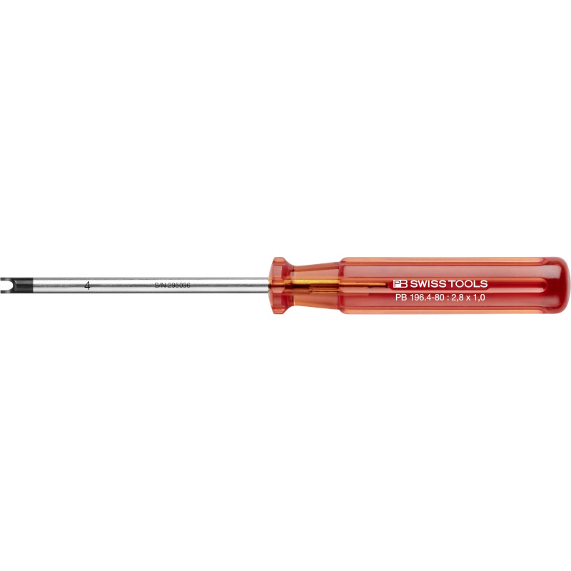 PB Swiss Tools 196.4-80 Schroevendraaier Classic voor ronde moeren maat 4