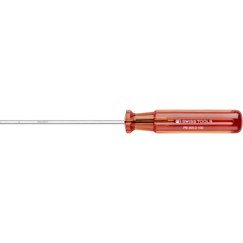 PB Swiss Tools 205.3-100 Classic schroevendraaier, Inbus 3 mm