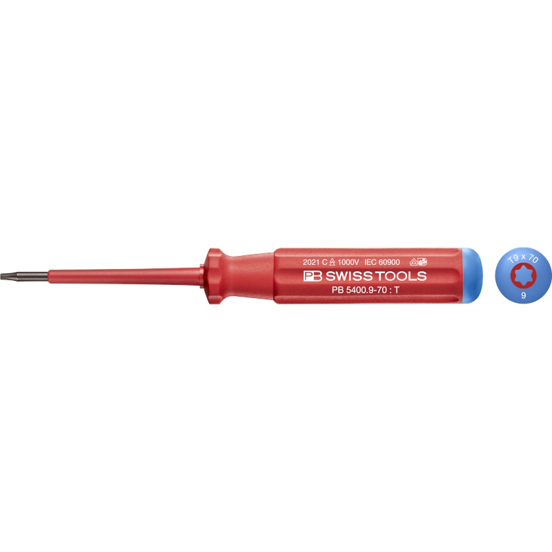 PB Swiss Tools 5400.9-70 Classic VDE schroevendraaier Torx maat T9