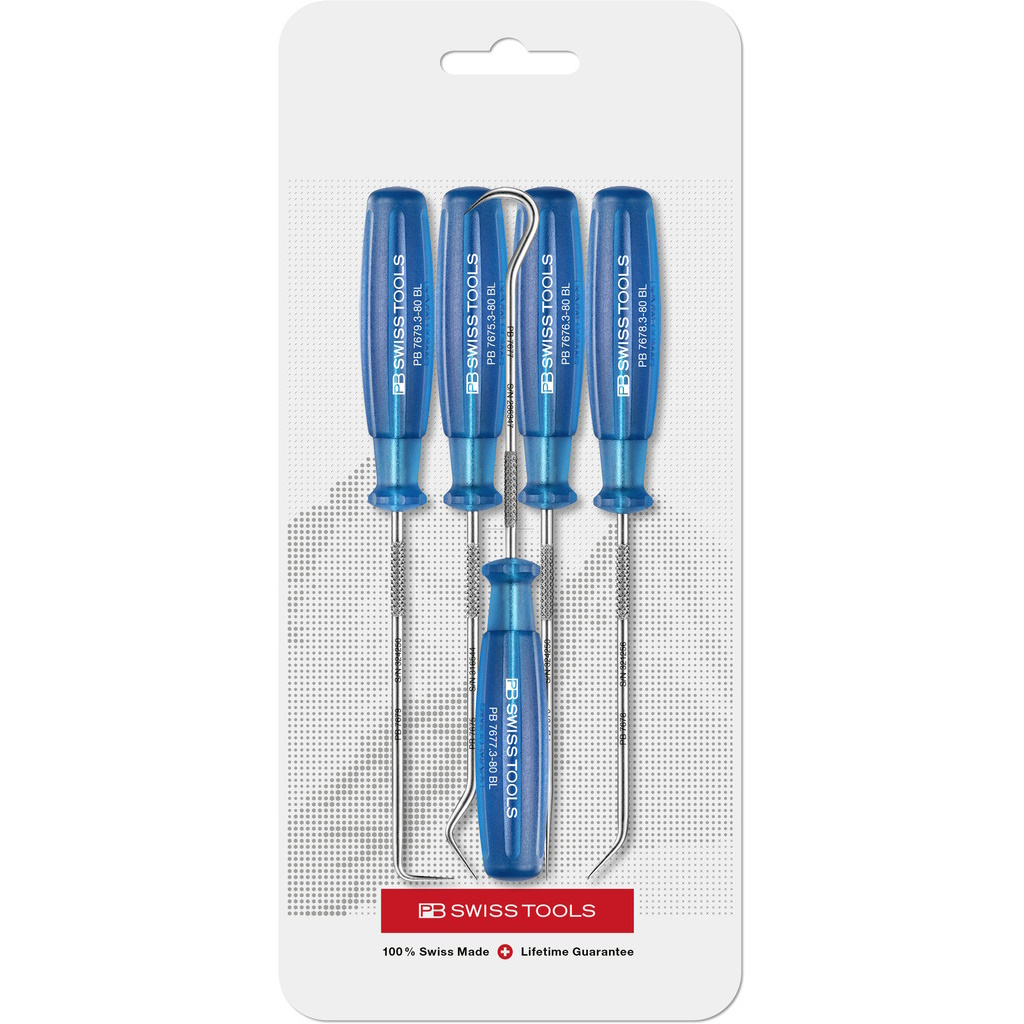 PB Swiss Tools 7684.CN Set met vijf pakgereedschappen (pick-tools)