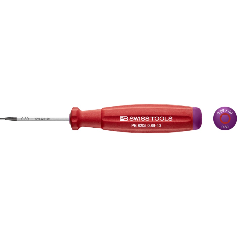 PB Swiss Tools 8205.0,89-40 SwissGrip schroevendraaier Inbus 0,89 mm