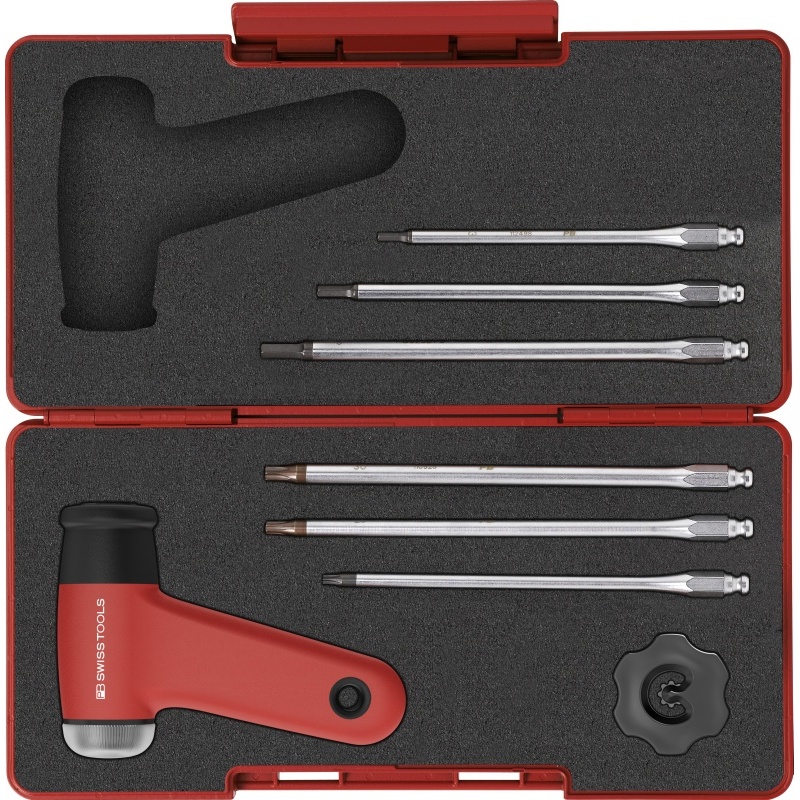 PB Swiss Tools 8326.Set A1 MecaTorque pistoolgreep set met wisselklingen, 3,2 - 16 Nm