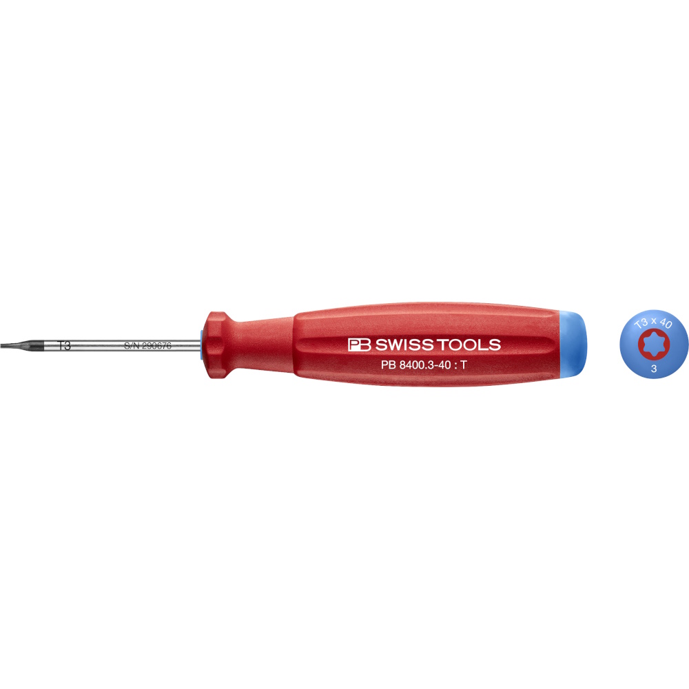 PB Swiss Tools 8400.3-40 SwissGrip schroevendraaier Torx maat T3