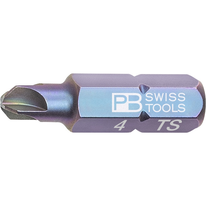 PB Swiss Tools C6.187/4 PrecisionBit Torq-Set, 25 mm lang, maat #4