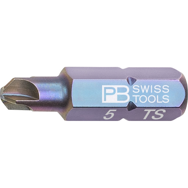 PB Swiss Tools C6.187/5 PrecisionBit Torq-Set, 25 mm lang, maat #5