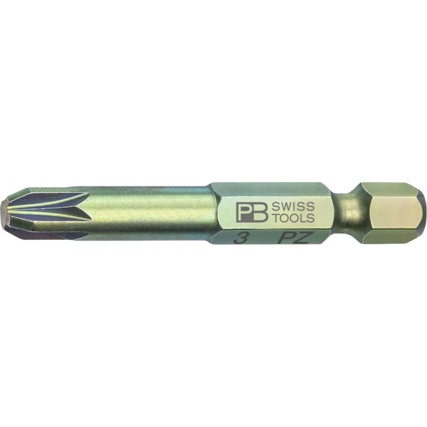 PB Swiss Tools E6.192/3 PrecisionBit kruiskop Pozidriv, 50 mm lang, maat PZ3